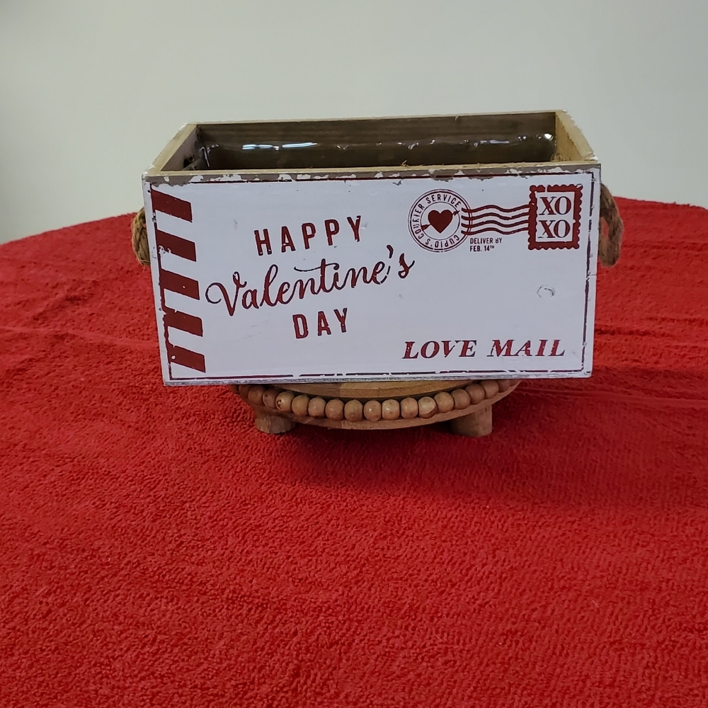 "Happy Valentine's Day" Letter Planter